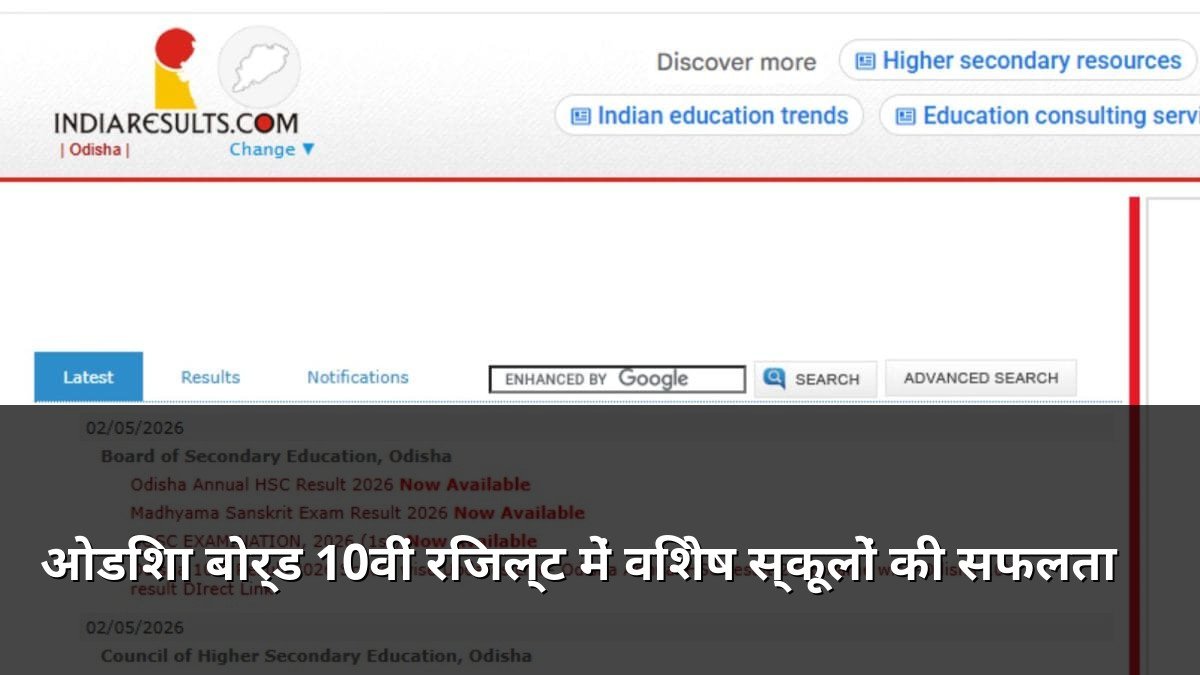 Odisha Board 10th Result Special School Success