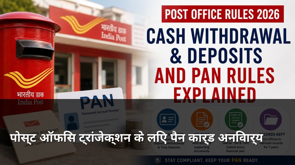 PAN Mandatory for Post Office Transactions